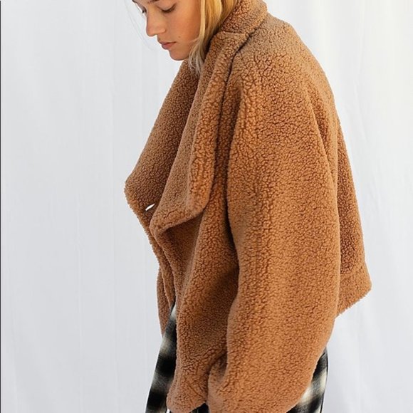 Free People Izzy Wrap Teddy Jacket - Picture 7 of 7